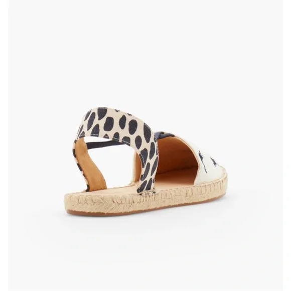 Talbots Ivy Espadrille Flats with Embroidered Giraffes - Picture 2 of 9